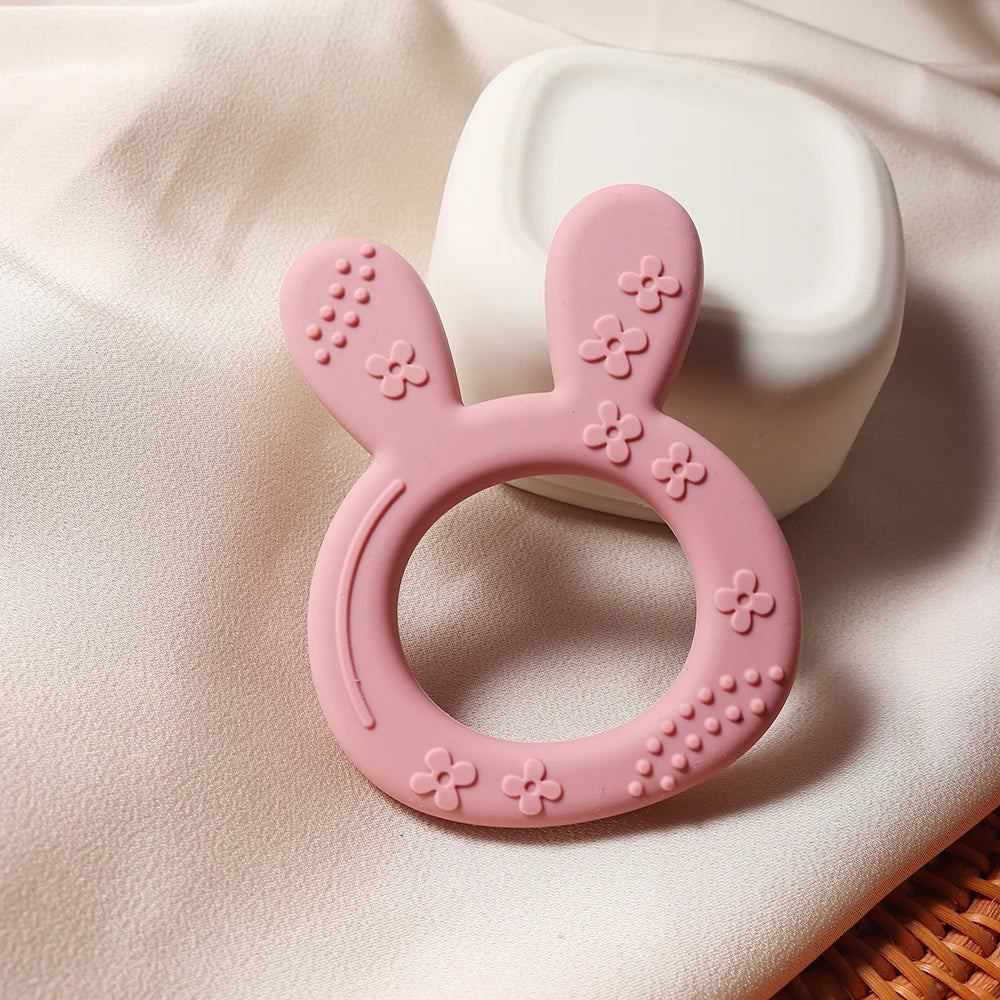 Silicone Teether Rabbit – Educational Toys for Babies