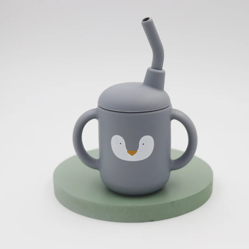 Baby Silicone Sippy Cup 120ml – BPA-free Drinking Cup & Snack Container