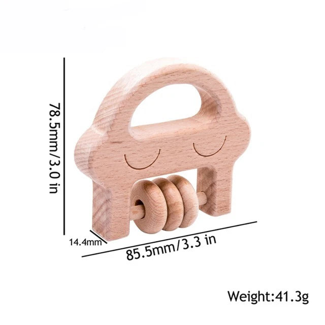 Wooden baby teether – educational &amp; safe
