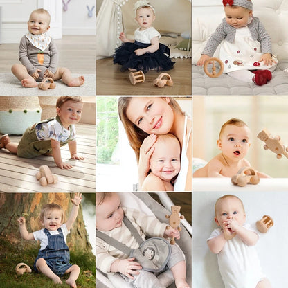 Wooden baby teether – educational &amp; safe