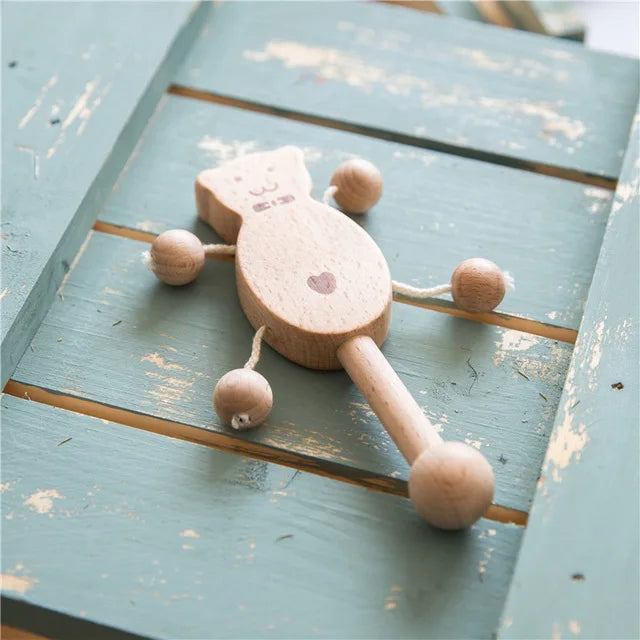 Wooden baby teether – educational &amp; safe