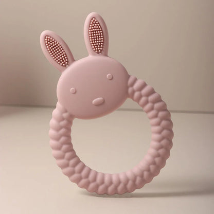Silicone Teething Ring Rabbit &amp; Baby Toothbrush