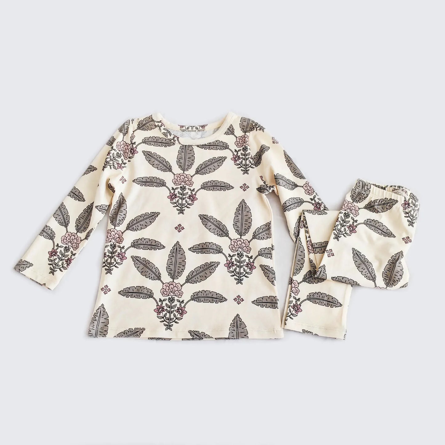 Baby pajama set – long sleeves &amp; pants – soft cotton – unisex loungewear