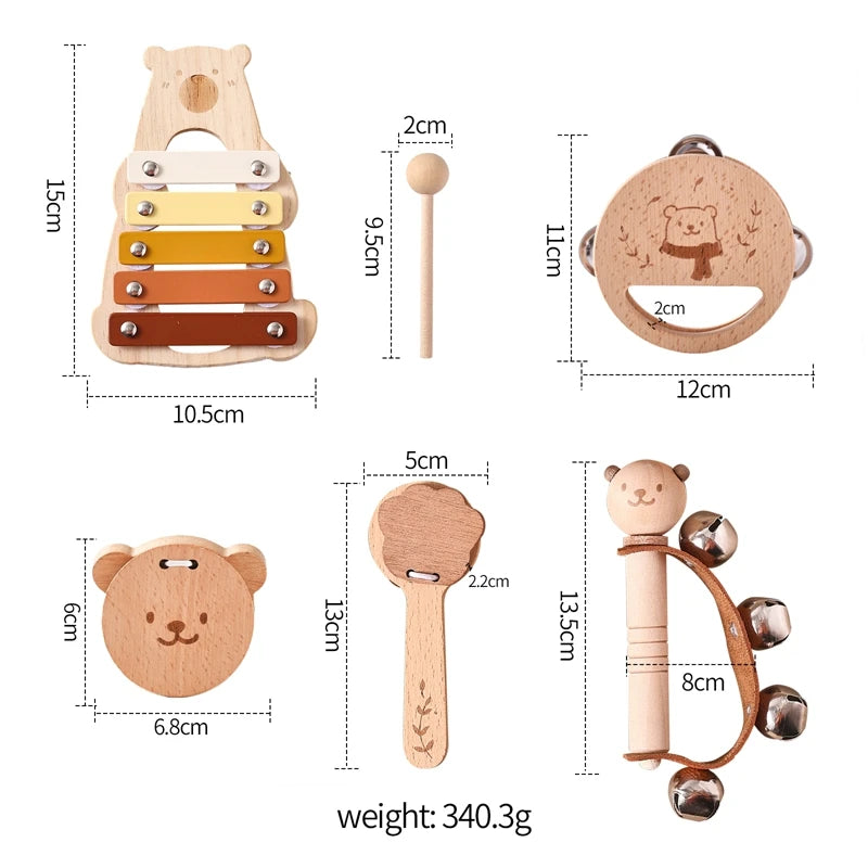 Wooden Musical Instruments for Babies – Educational Toys for Musical Development