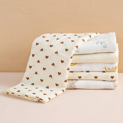 Muslin baby blanket 100x100 cm – cotton – swaddle, bath towel &amp; crib blanket