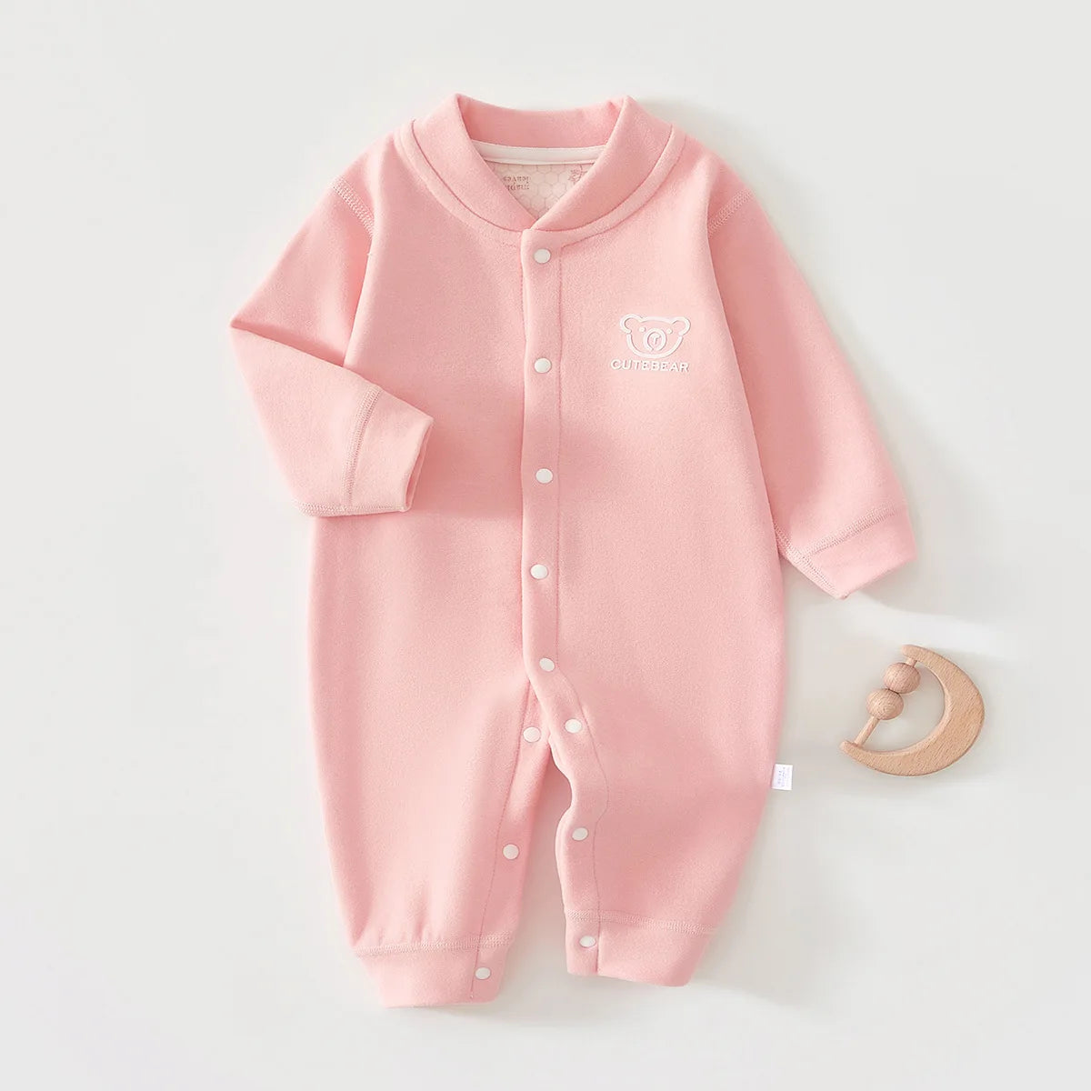 Warm baby romper – autumn/winter – soft cotton – unisex