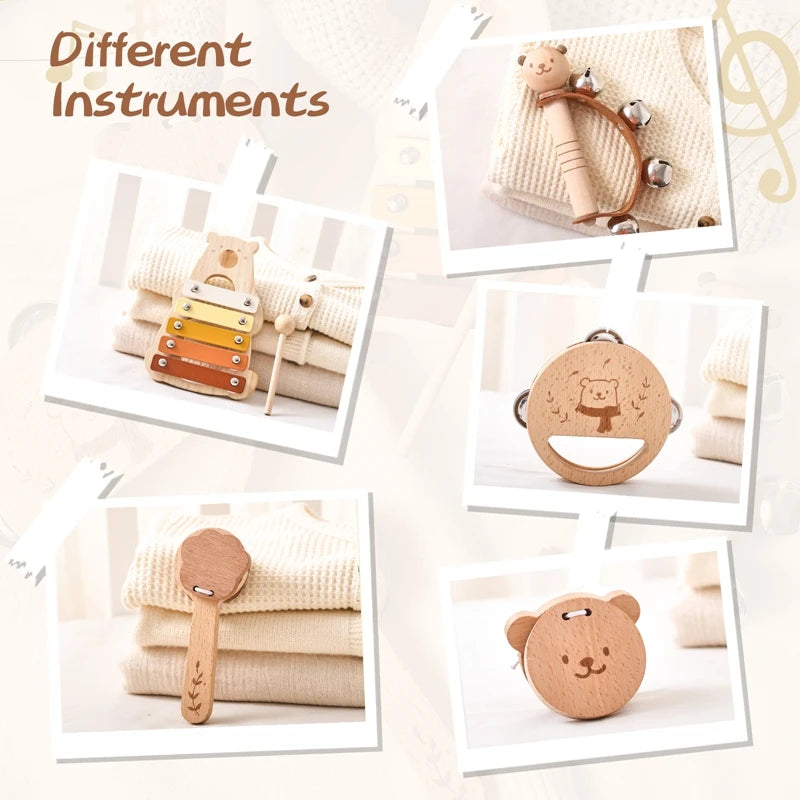 Wooden Musical Instruments for Babies – Educational Toys for Musical Development