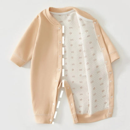 Warm baby romper – autumn/winter – soft cotton – unisex