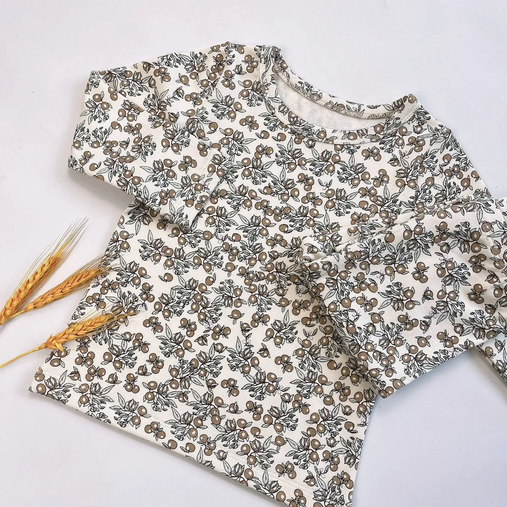 Baby pajama set – long sleeves &amp; pants – soft cotton – unisex loungewear