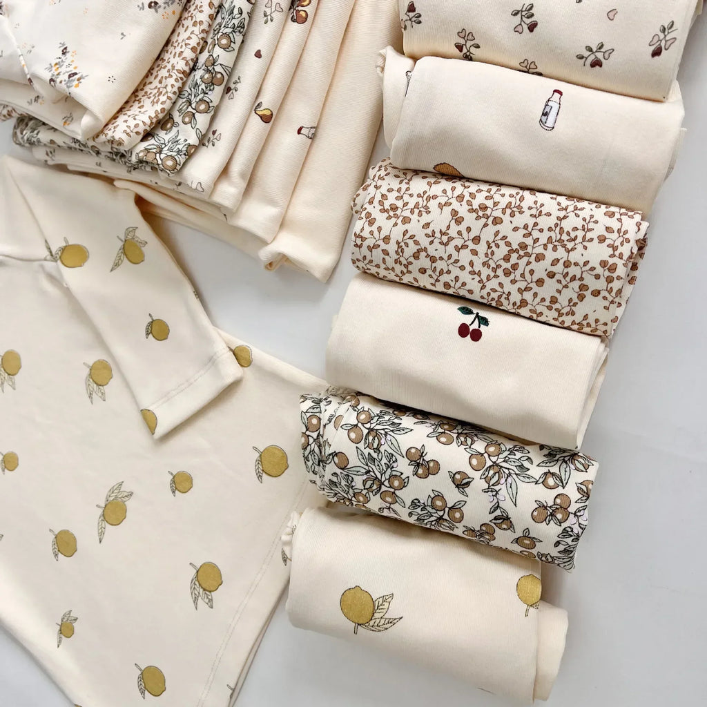 Baby pajama set – long sleeves &amp; pants – soft cotton – unisex loungewear