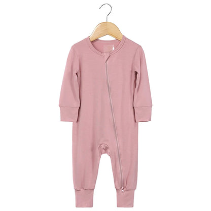 Babygrow - Bamboo with zipper - breathable &amp; unisex 0–24 months 