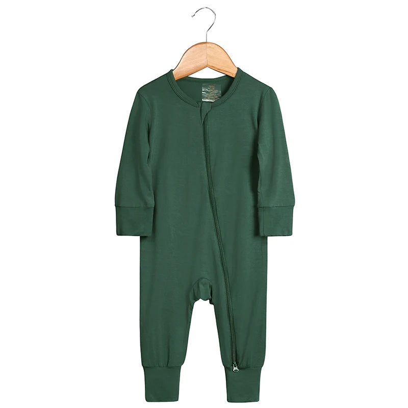 Babygrow - Bamboo with zipper - breathable &amp; unisex 0–24 months 