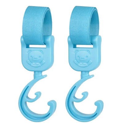 Swivel stroller hooks – universal bag carriers – sturdy hanging hooks for buggies and strollers