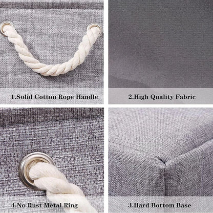 Foldable linen storage basket – toy basket &amp; laundry basket – organizer for children's room &amp; household