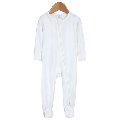 Babygrow - Bamboo with zipper - breathable &amp; unisex 0–24 months 