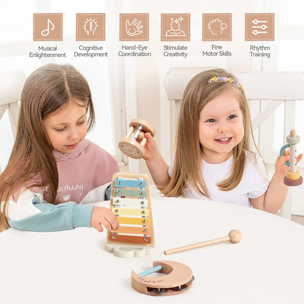 Wooden baby musical toys – educational toys