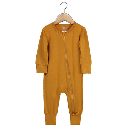 Babygrow - Bamboo with zipper - breathable &amp; unisex 0–24 months 