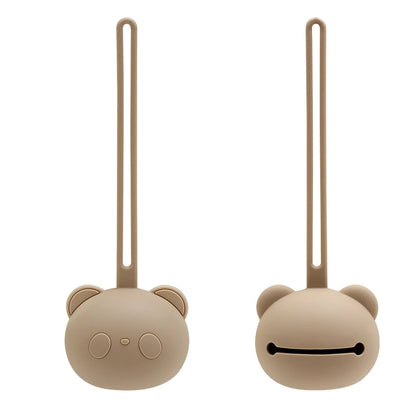 Panda Bear Pacifier Holder – Silicone Pacifier Case for Babies