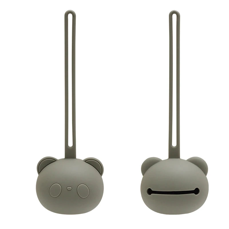 Panda Bear Pacifier Holder – Silicone Pacifier Case for Babies