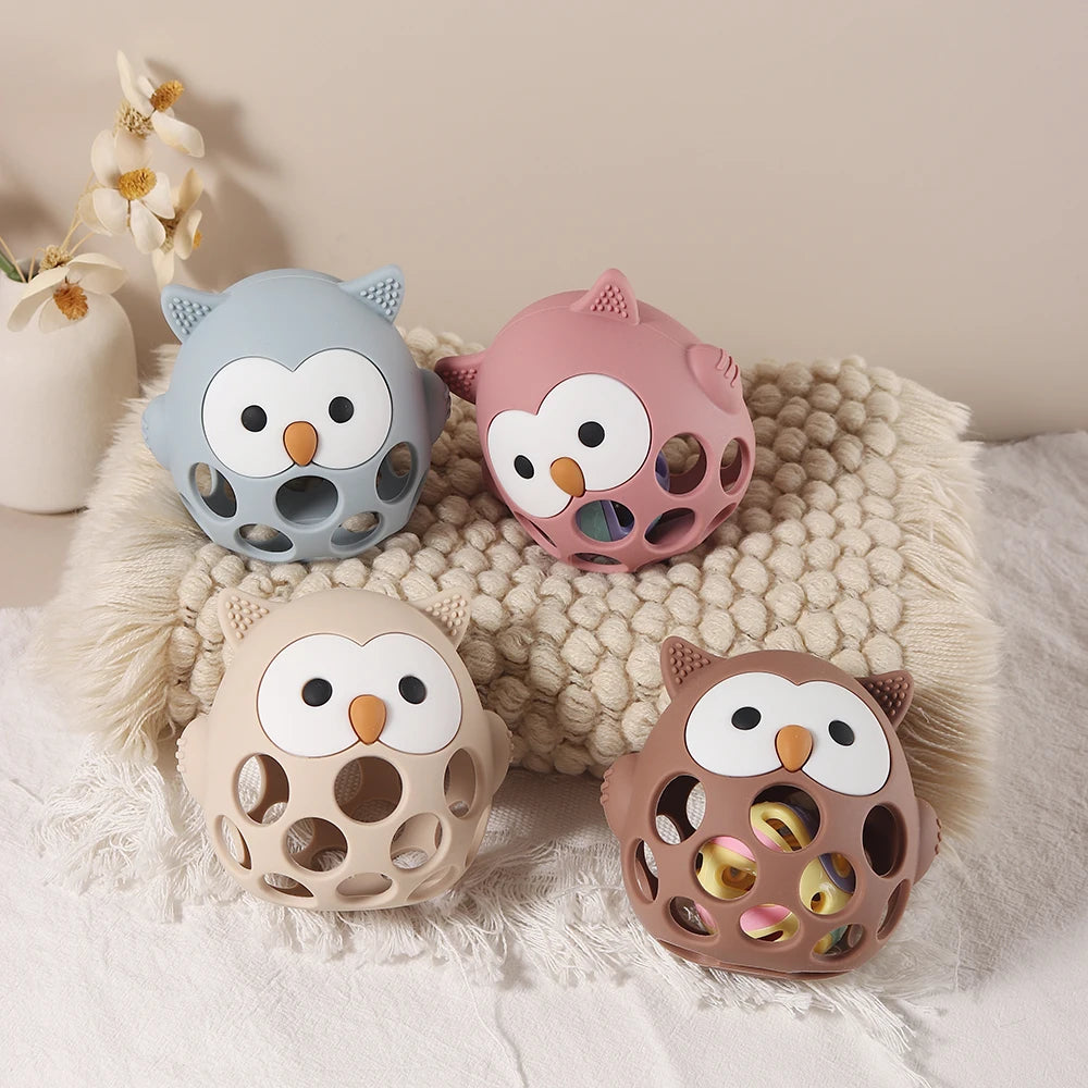 Baby Owl Teether – Silicone Teether Toy for Babies