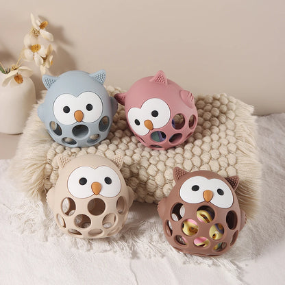 Baby Owl Teether – Silicone Teether Toy for Babies