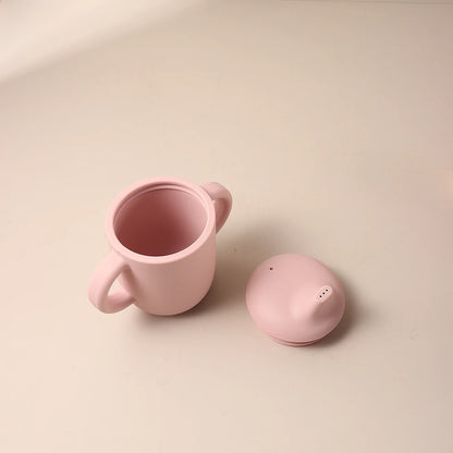 Baby Silicone Sippy Cup 180ml – BPA-Free Drinking Cup with Handles for Learning to Drink