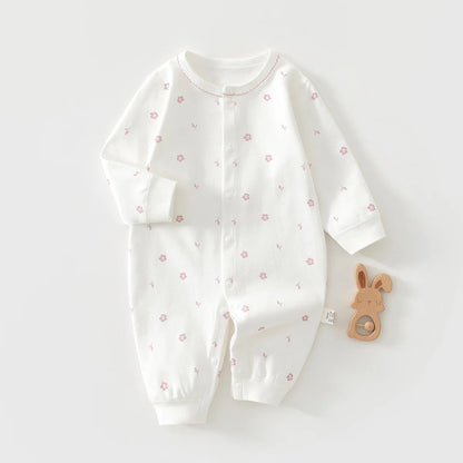 Soft baby romper – spring/autumn – cotton – unisex newborn romper/playsuit with cute print