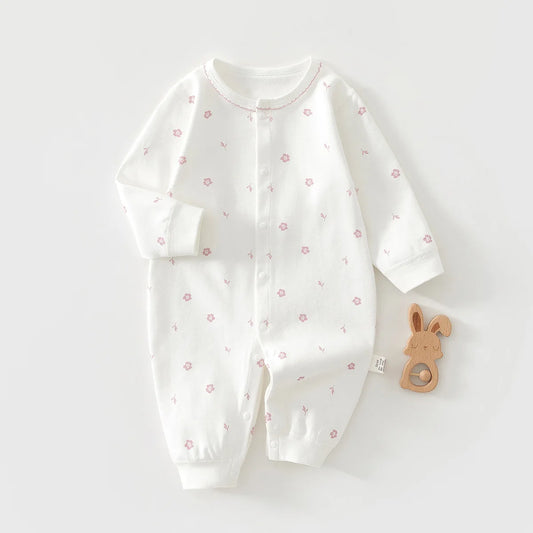Soft baby romper – spring/autumn – cotton – unisex newborn romper/playsuit with cute print