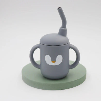 Baby Silicone Sippy Cup 120ml – BPA-free Drinking Cup &amp; Snack Container