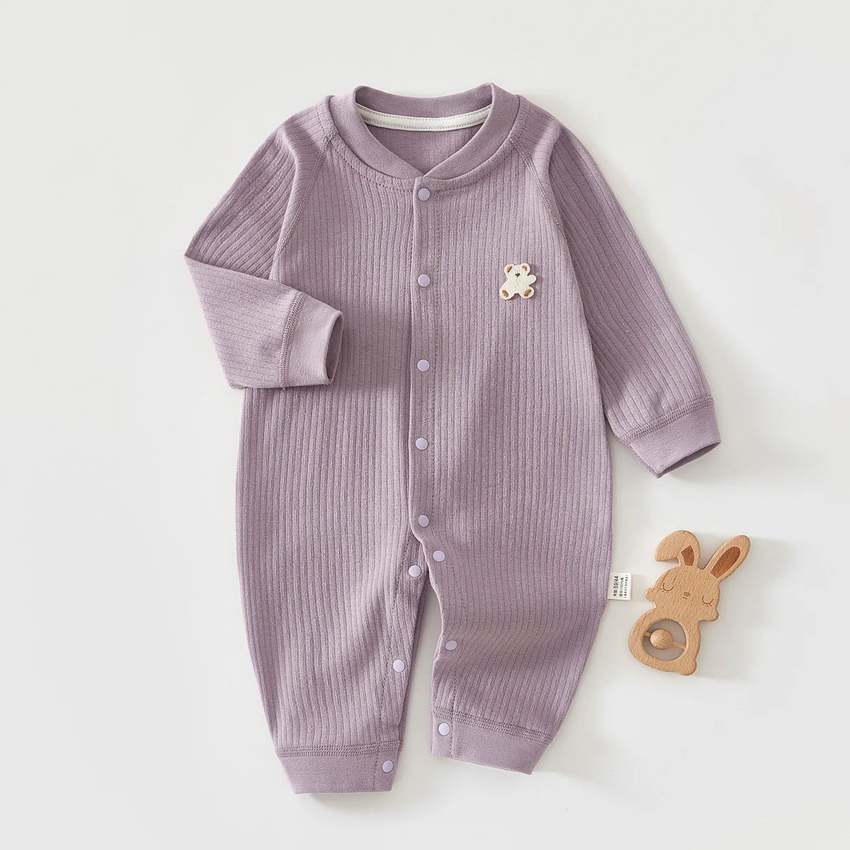 Warm baby romper – autumn/winter – soft cotton – unisex