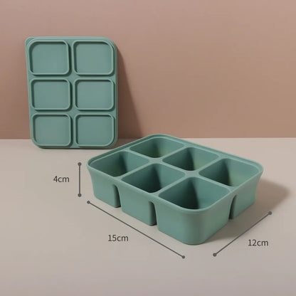 Silicone Baby Food Bowl with Lid – Multiple Compartments for Hygienic Storage