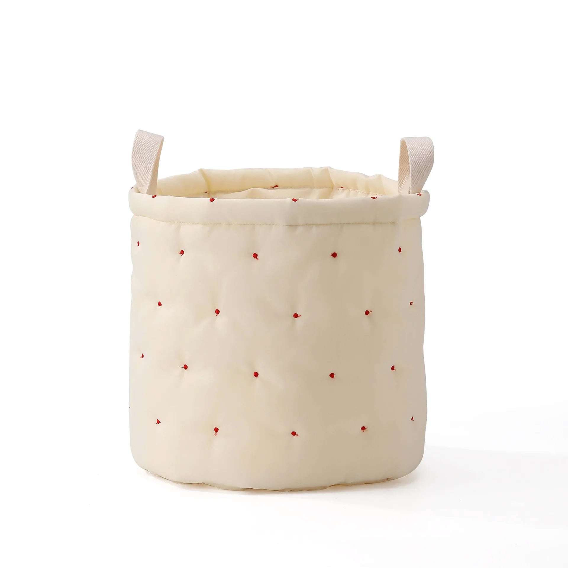 Floral print storage basket – 28x28 cm – cotton basket for diapers, toys &amp; baby items