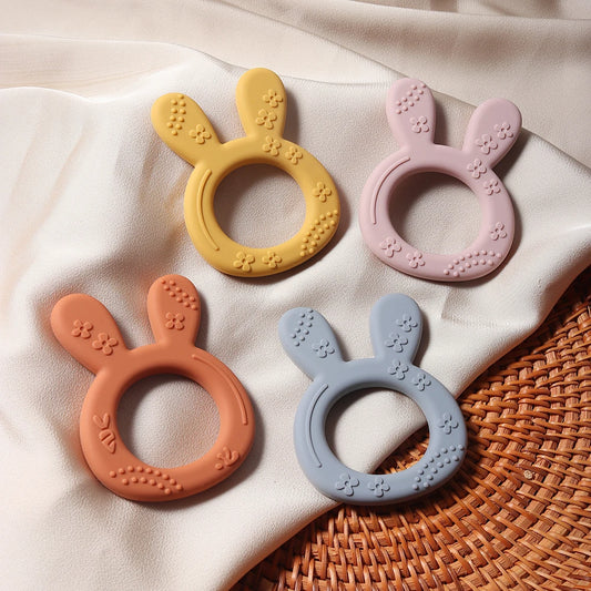Silicone Teether Rabbit – Educational Toys for Babies