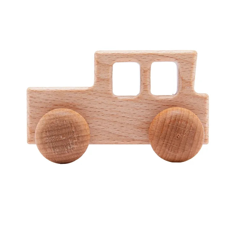 Wooden toy cars – sustainable beechwood vehicles – available in various designs