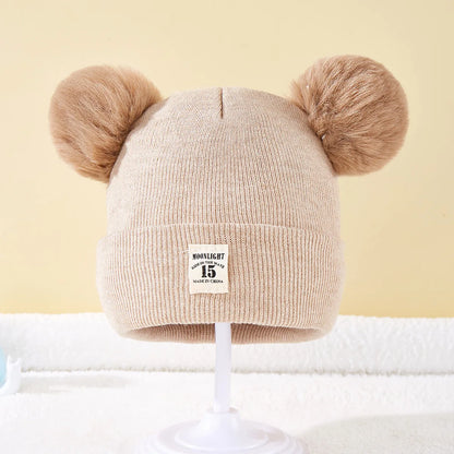 Baby winter hat – knitted beanie with pompom – unisex 