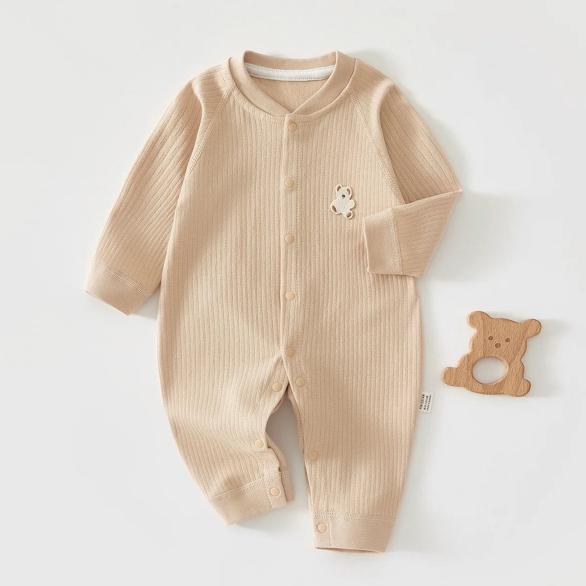 Warm baby romper – autumn/winter – soft cotton – unisex
