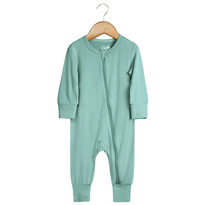 Babygrow - Bamboo with zipper - breathable &amp; unisex 0–24 months 