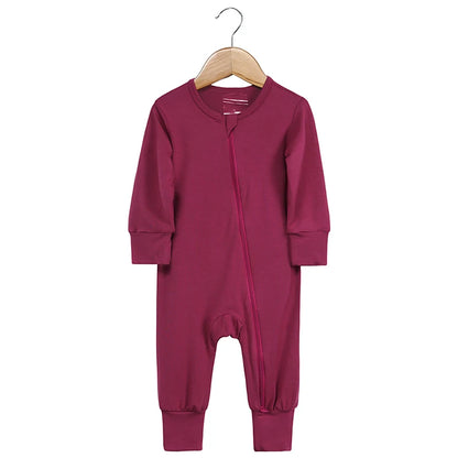 Babygrow - Bamboo with zipper - breathable &amp; unisex 0–24 months 