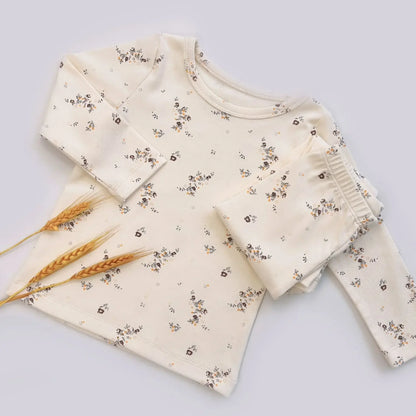 Baby pajama set – long sleeves &amp; pants – soft cotton – unisex loungewear