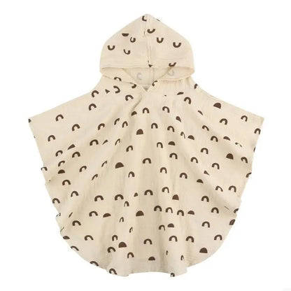 Baby bathrobe with hood - skin-friendly bath towel - toddler bathrobe for after the bath