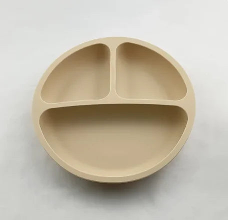 5-Piece Silicone Children's Dinnerware Set - Non-Slip Plate, Bowl, Spoon &amp; Fork - BPA-Free