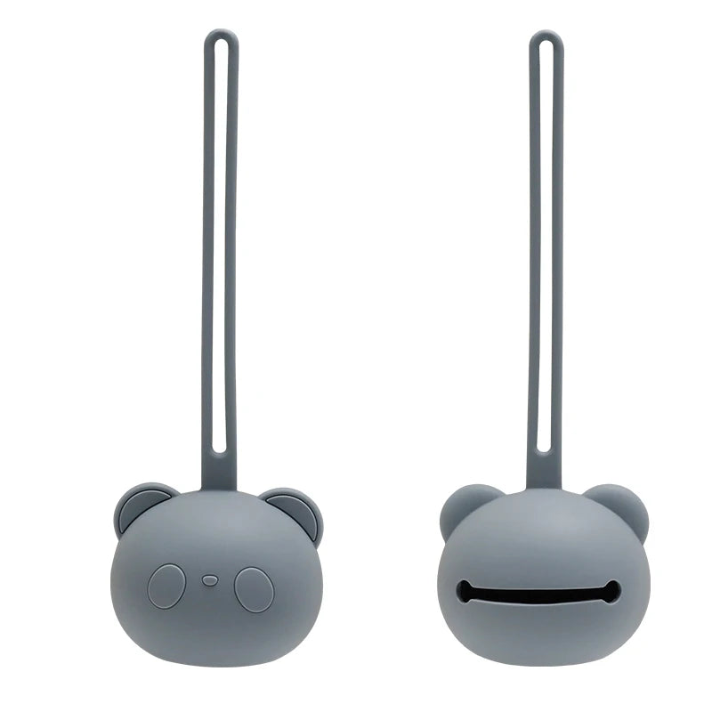 Panda Bear Pacifier Holder – Silicone Pacifier Case for Babies