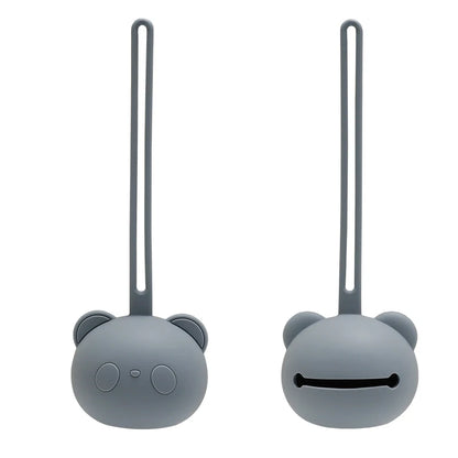 Panda Bear Pacifier Holder – Silicone Pacifier Case for Babies