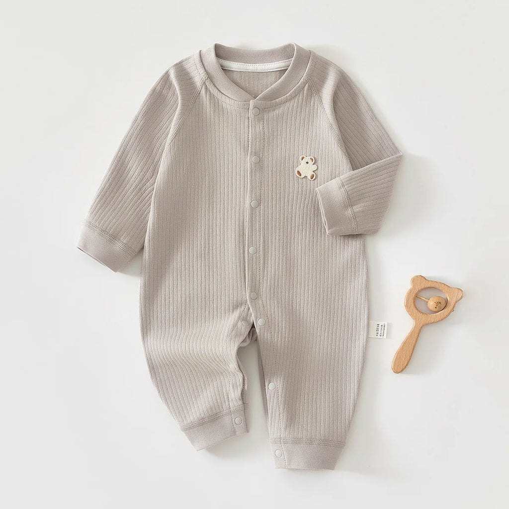 Warm baby romper – autumn/winter – soft cotton – unisex