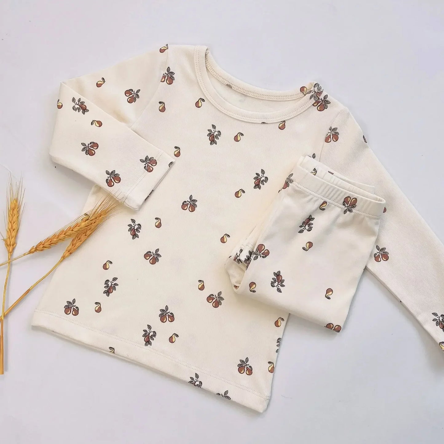Baby pajama set – long sleeves &amp; pants – soft cotton – unisex loungewear