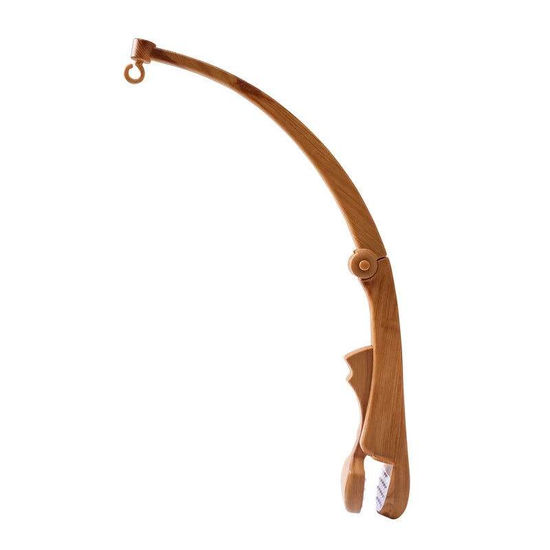 Wooden mobile – with bunnies and playful figures – for a crib or dresser