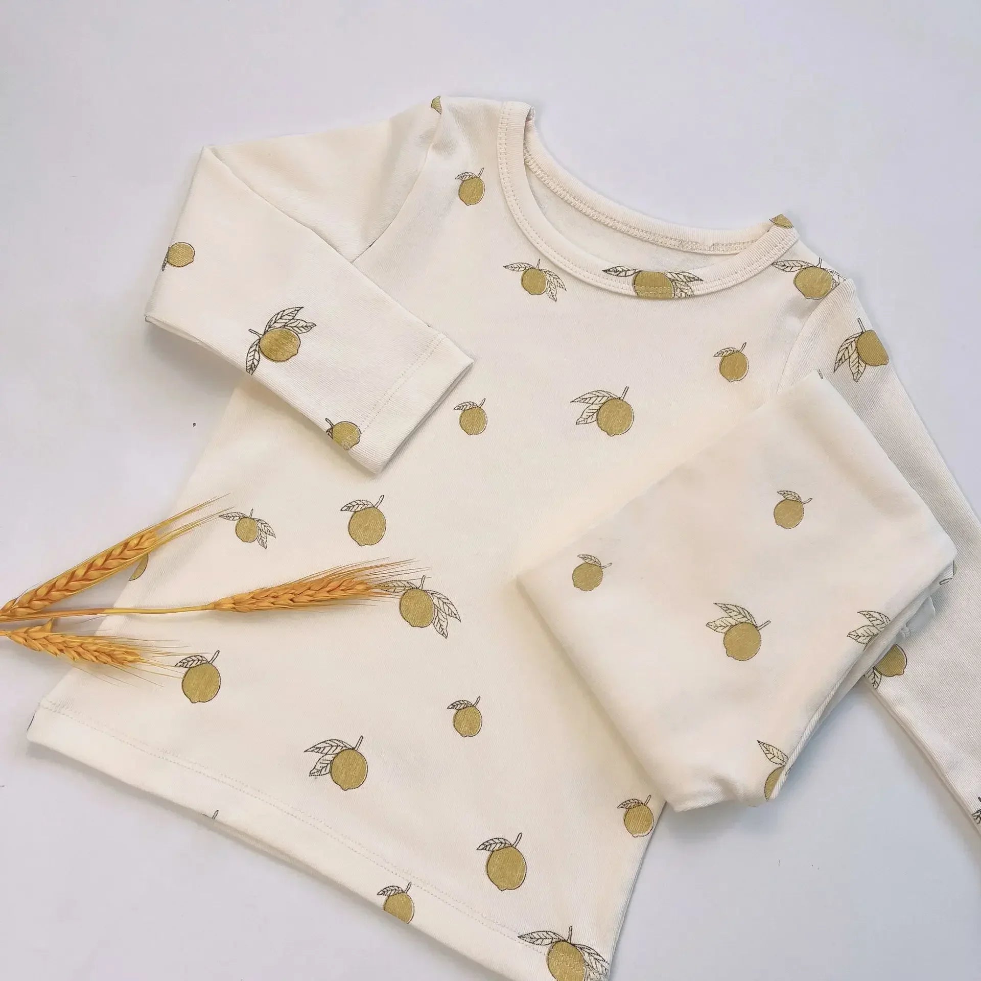 Baby pajama set – long sleeves &amp; pants – soft cotton – unisex loungewear