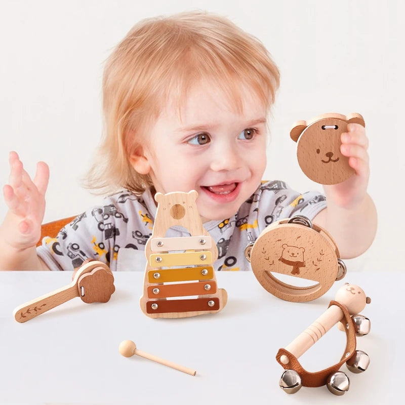 Wooden Musical Instruments for Babies – Educational Toys for Musical Development