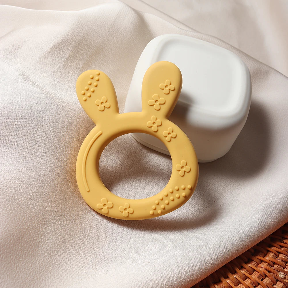 Silicone Teether Rabbit – Educational Toys for Babies