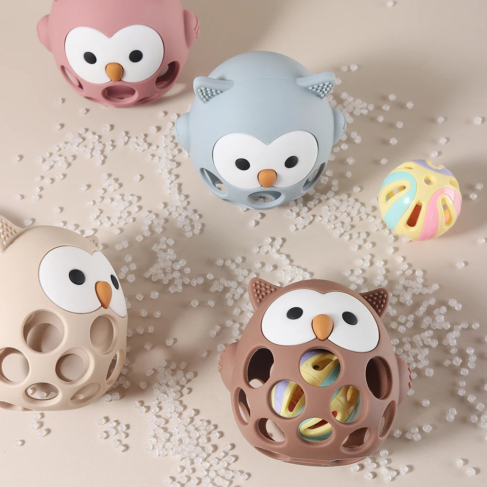 Baby Owl Teether – Silicone Teether Toy for Babies
